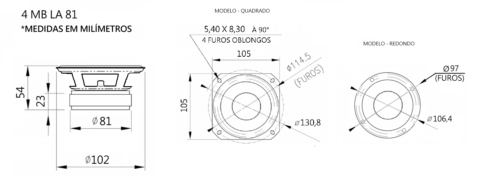 DIMENSÕES 4 MB LA 81